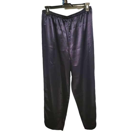 Victoria's Secret Gold Label Vintage Floral Satin Sleep Set Pajamas Size Medium - Picture 4 of 9